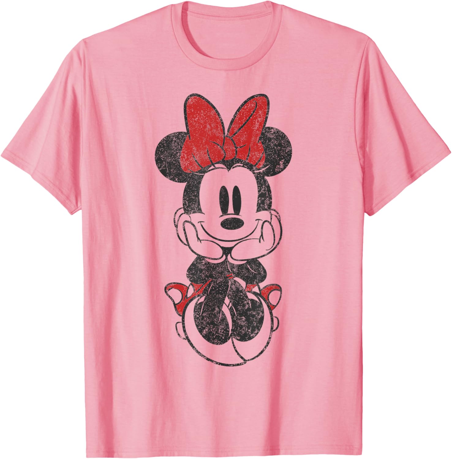 Vintage Minnie Mouse Sitting T-Shirt Featuring Disney Mickey And Friends - 5
