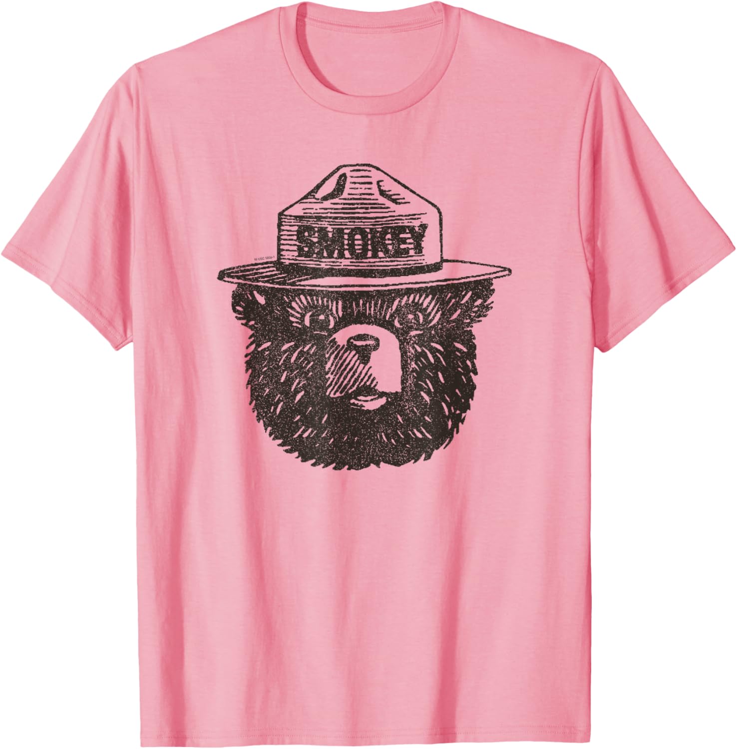 Smokey Bear Portrait T-Shirt for Nature Lovers and Wildlife Fans - 4