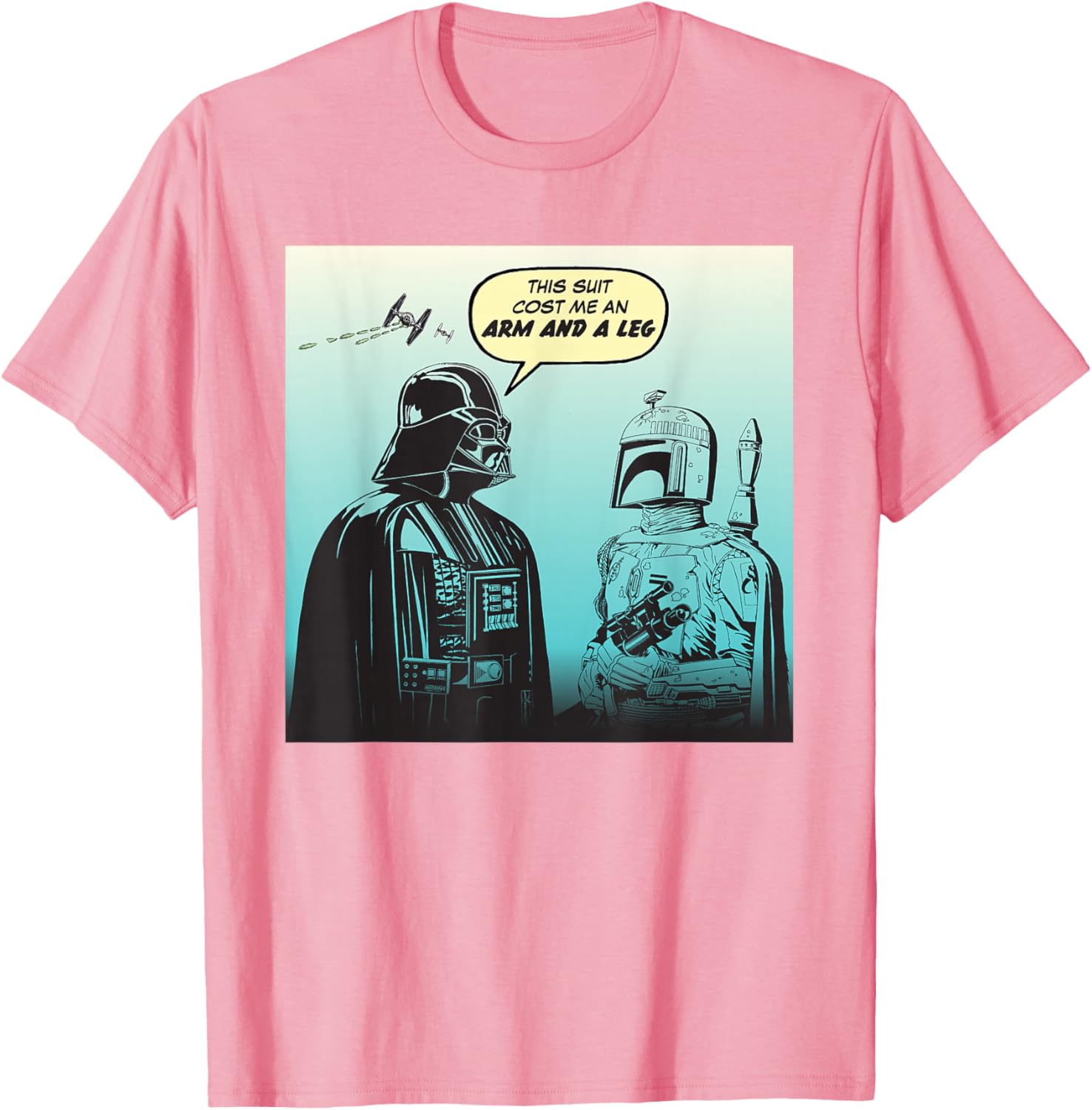 Star Wars Funny Darth Vader and Boba Fett Comic T-Shirt for Fans - 14