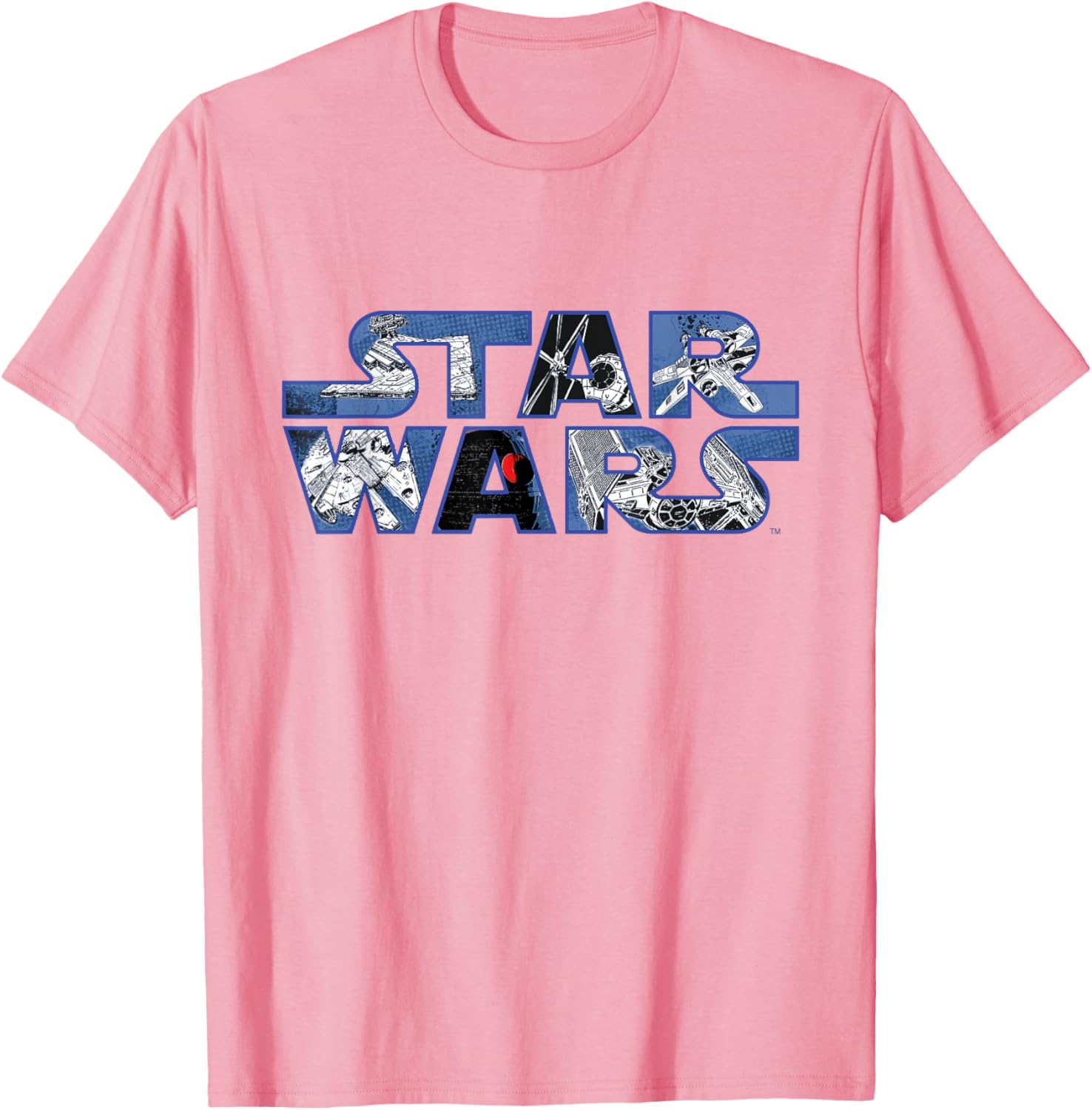 Star Wars Millennium Falcon and Death Star T-Shirt for Fans and Collectors - 1