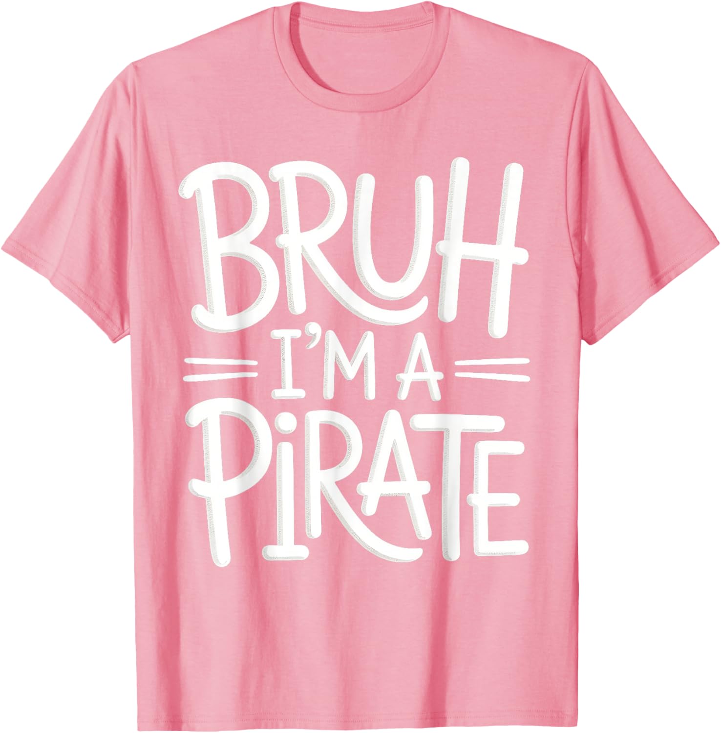 Bruh Pirate Lazy Halloween Costume Kids T-Shirt for Fun Dress-Up - 1