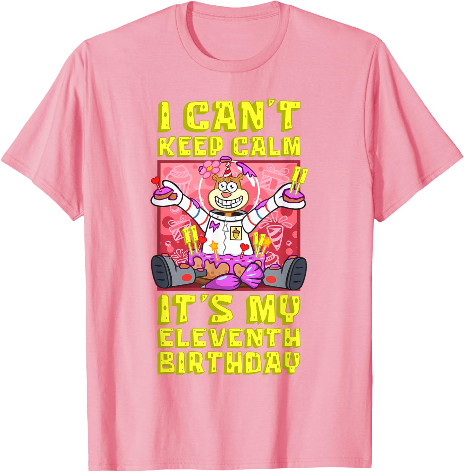 Sandy Birthday Shirt - Mademark x SpongeBob 11th Birthday Gift T-Shirt - 4