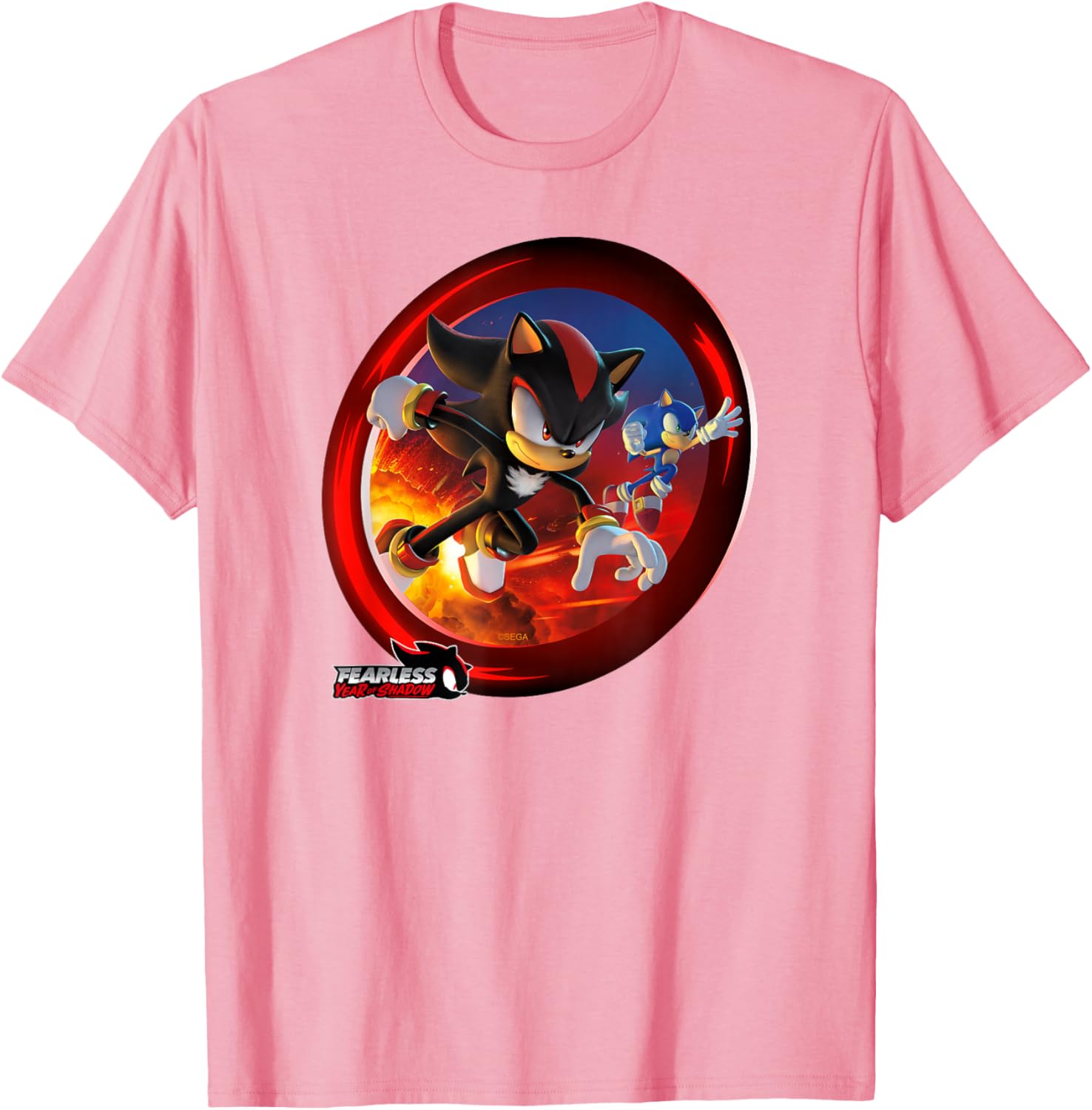 Sonic the Hedgehog Fearless Year of Shadow Graphic T-Shirt for Fans - 20