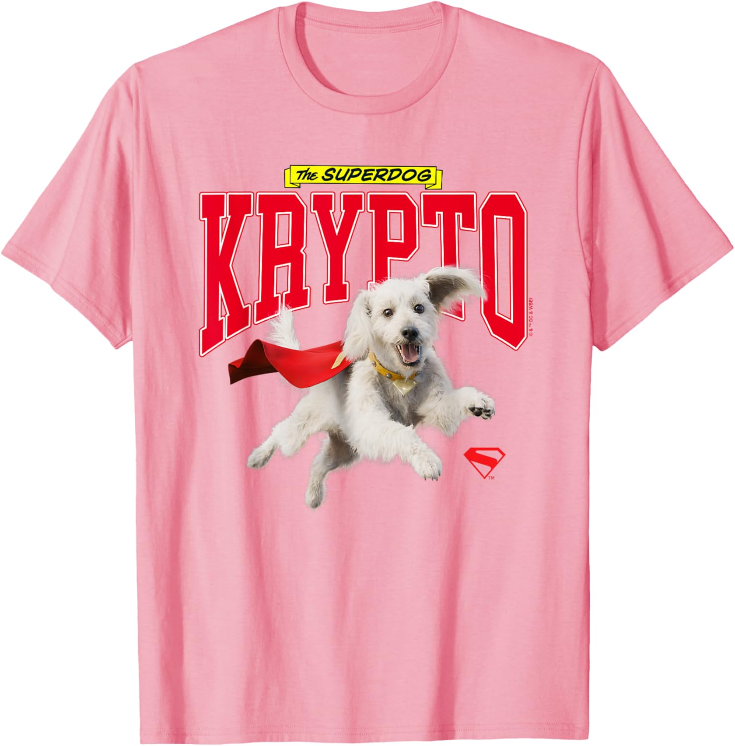 Superman Krypto College T-Shirt for Fans of Comic Book Heroes - 6