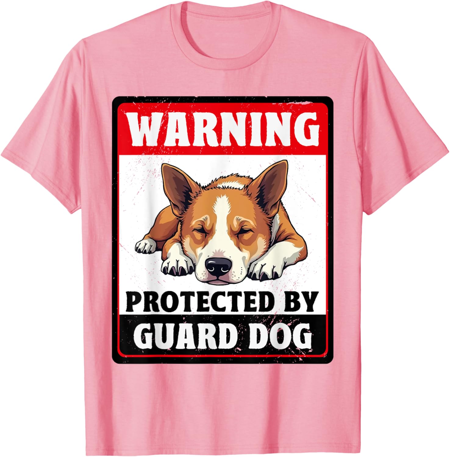 Warning Protected By Australian Cattle Guard Dog T-Shirt for Dog Lovers - 5
