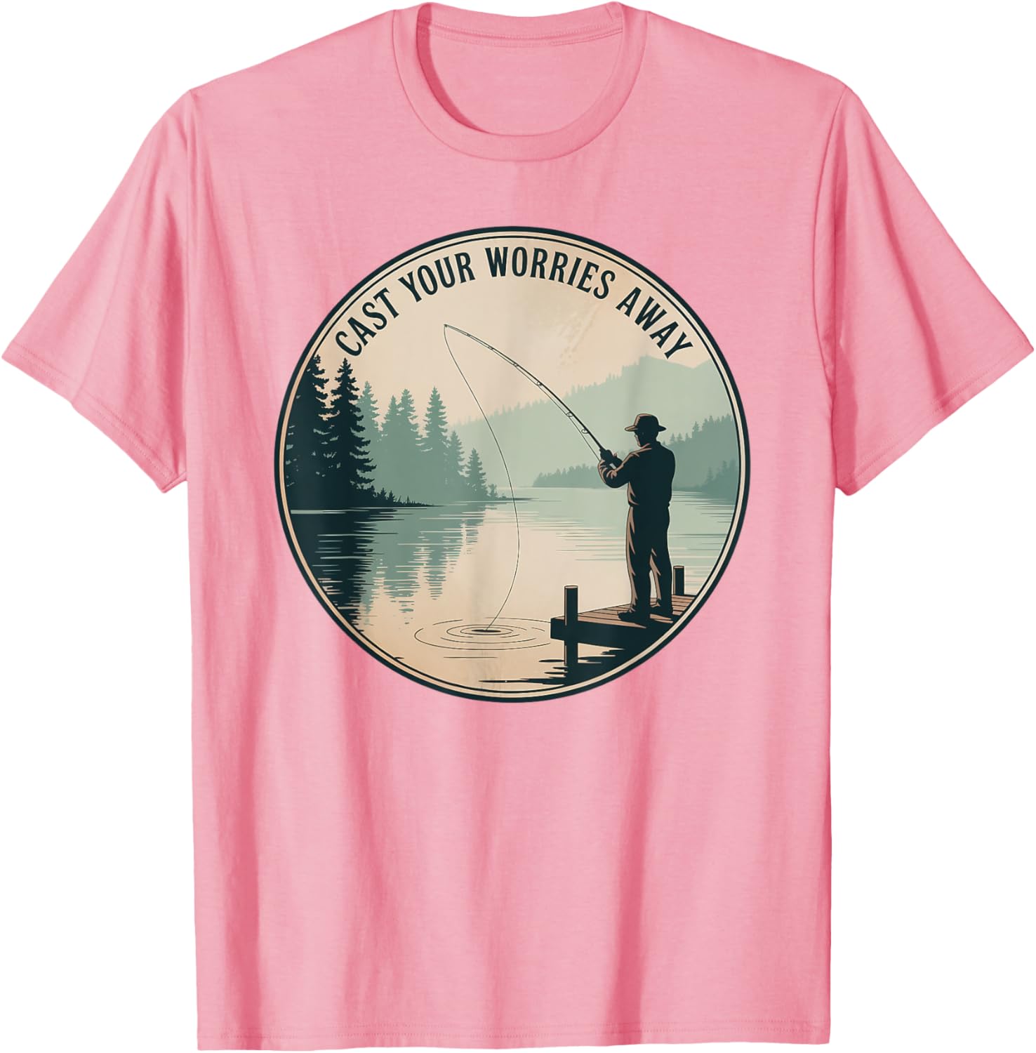 Relaxing Fishing Scenery T-Shirt for Nature Lovers and Outdoor Enthusiasts - 10