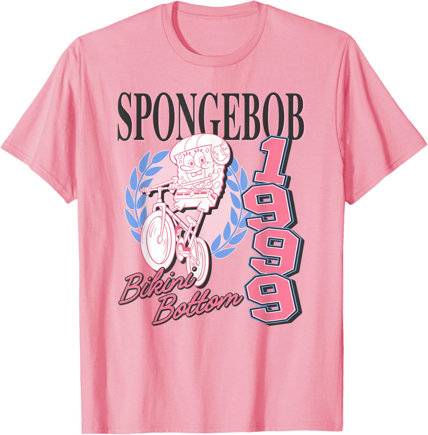 SpongeBob Bikini Bottom Biking Retro T-Shirt for Fun Fashion Lovers - 2