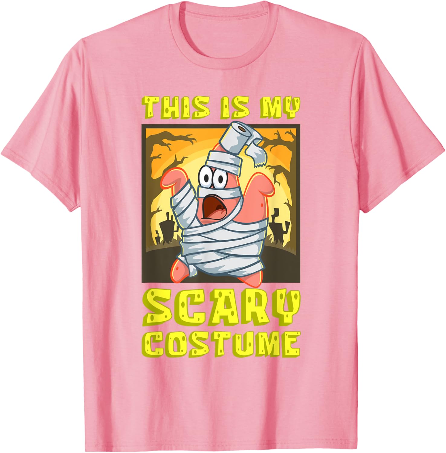Mademark SpongeBob Halloween Patrick Mummy T-Shirt Fun Costume Apparel - 19