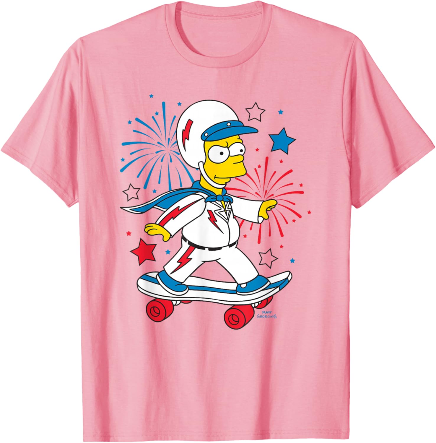 The Simpsons Bart American Stunt Performer 4th Of July T-Shirt - 4