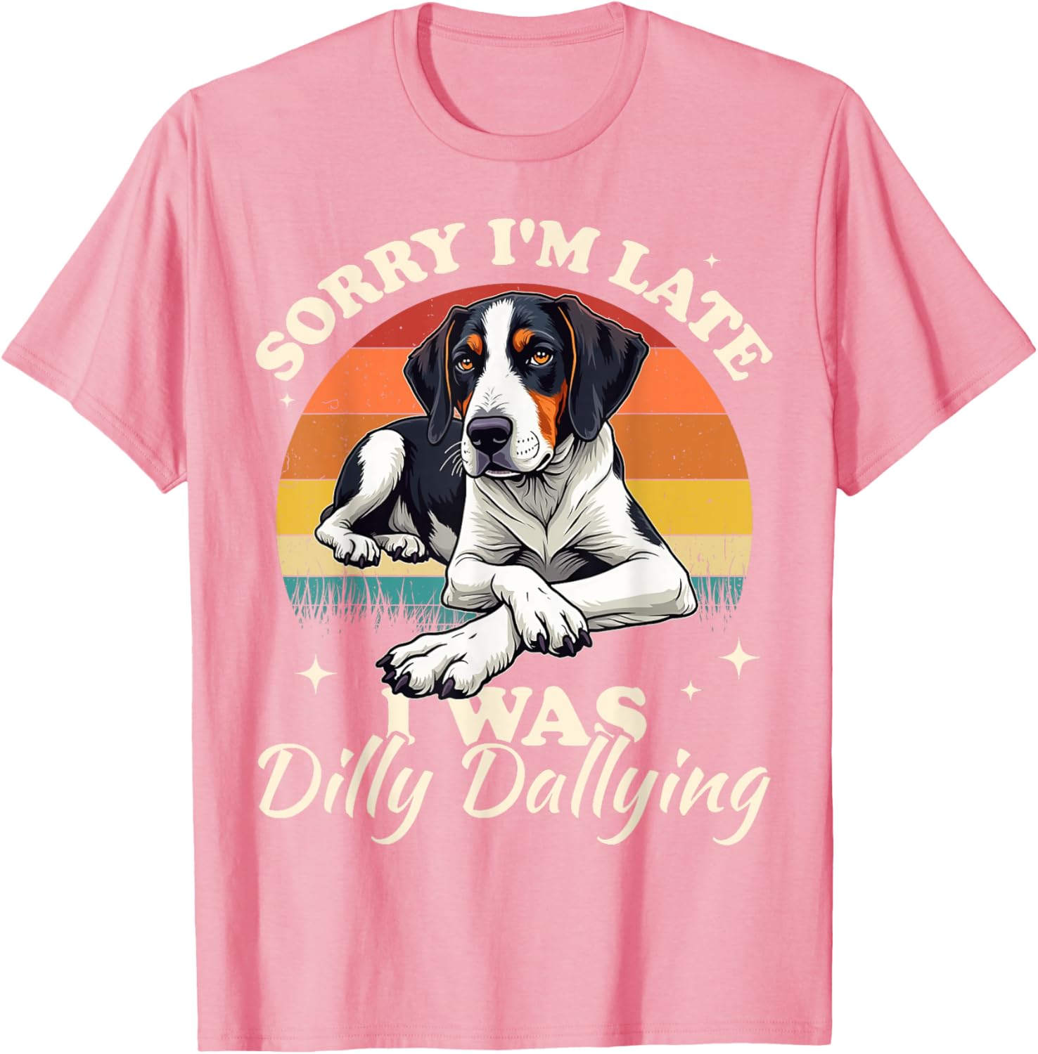 Treeing Walker Coonhound Dilly Dallying Fun T-Shirt for Dog Lovers - 6