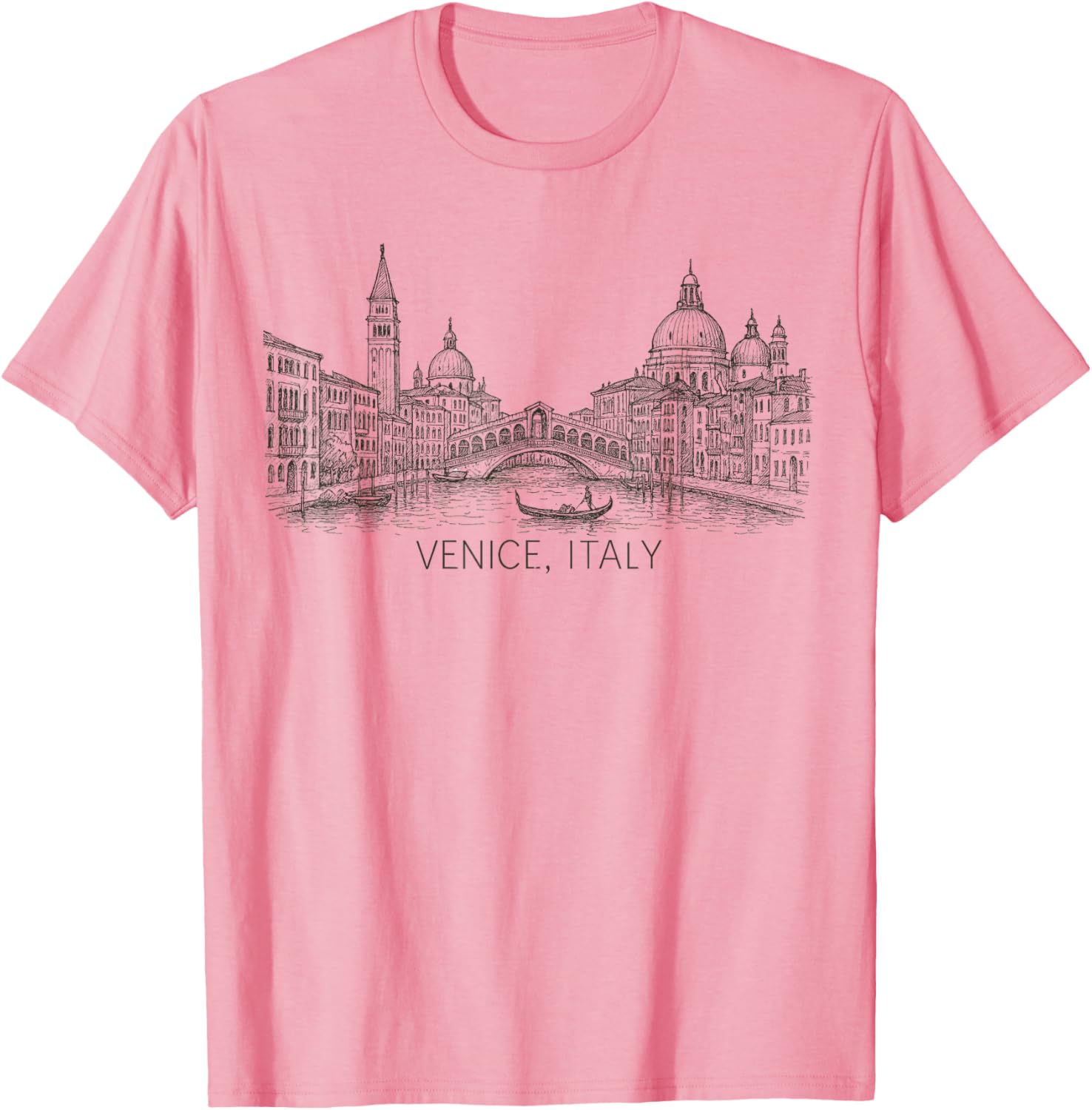 Vintage Venice Italy Art Souvenir T-Shirt for Travelers and Tourists - 12