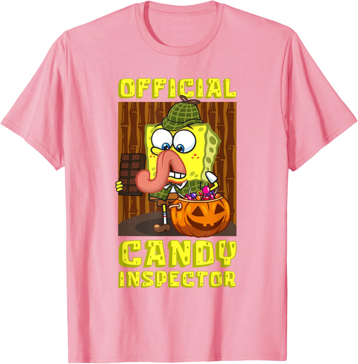Mademark SpongeBob SquarePants Halloween Candy Inspector Fun T-Shirt - 6