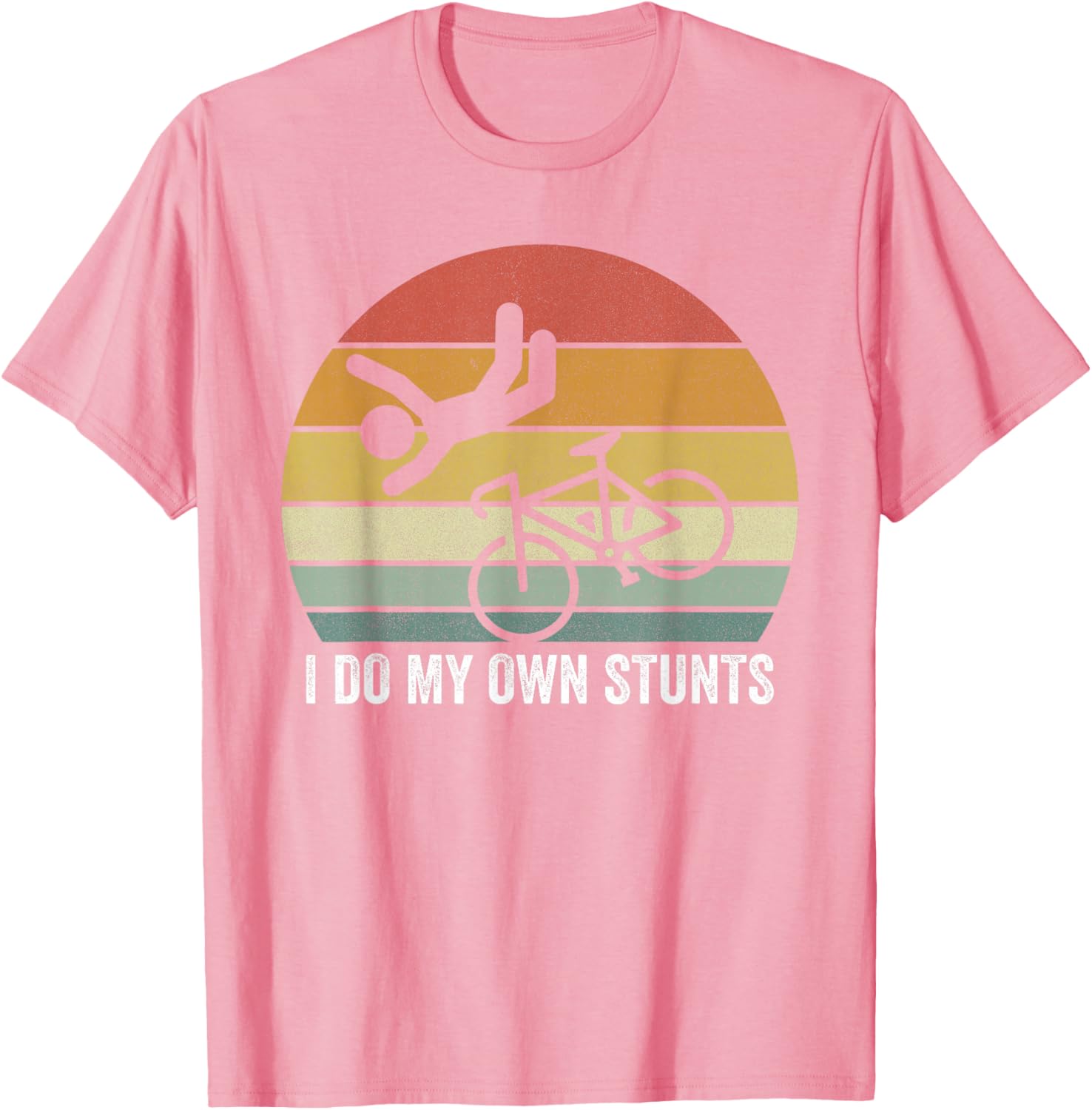 Vintage Retro I Do My Own Stunts Shirt for Bike Lovers - Fun T-Shirt - 15
