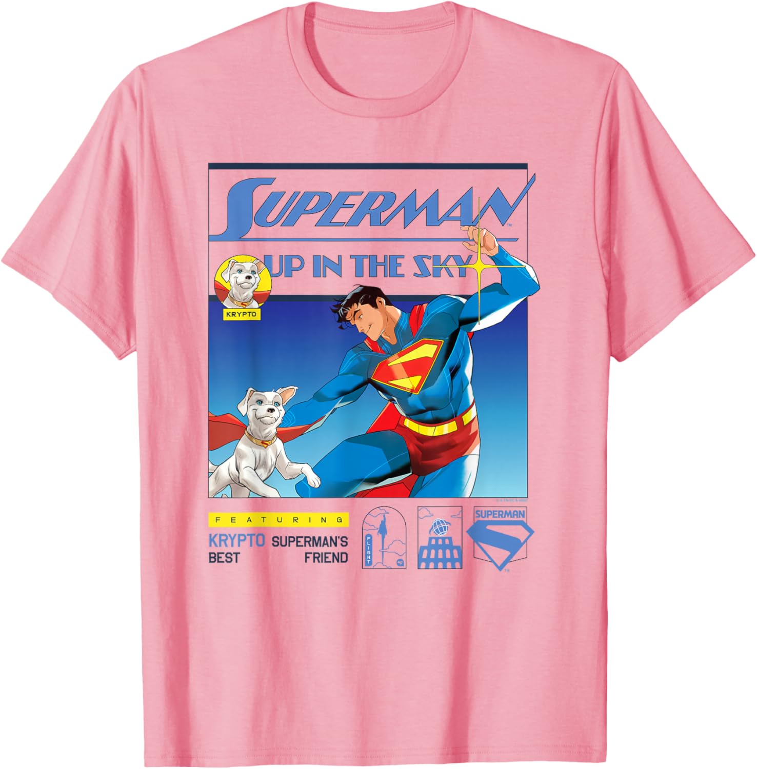 Superman 2025 Up In The Sky Krypto Poster T-Shirt for Fans - 2