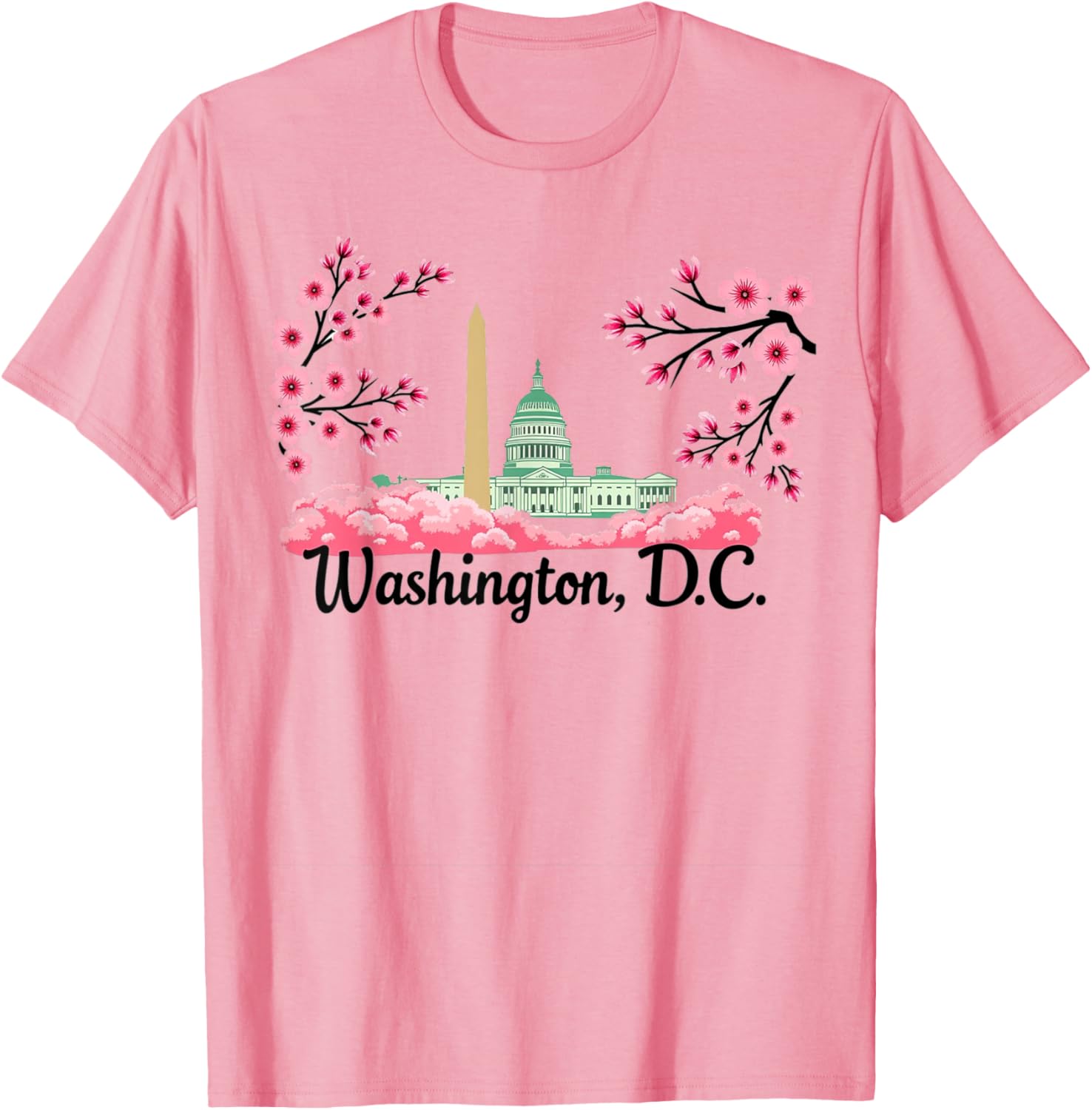 Washington DC Cherry Blossoms T-Shirt Perfect Souvenir Gift for All - 6