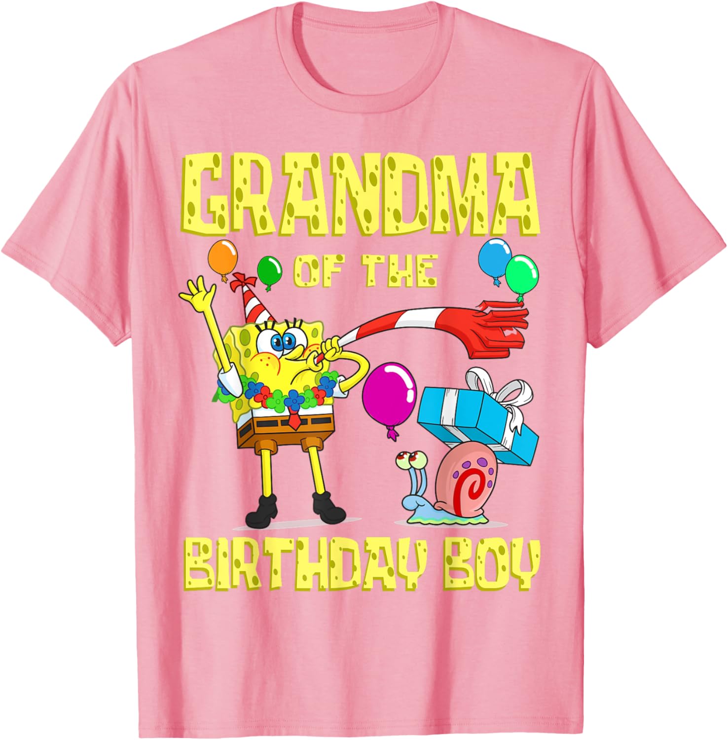 SpongeBob Grandma of the Birthday Boy T-Shirt Fun Party Apparel - 12