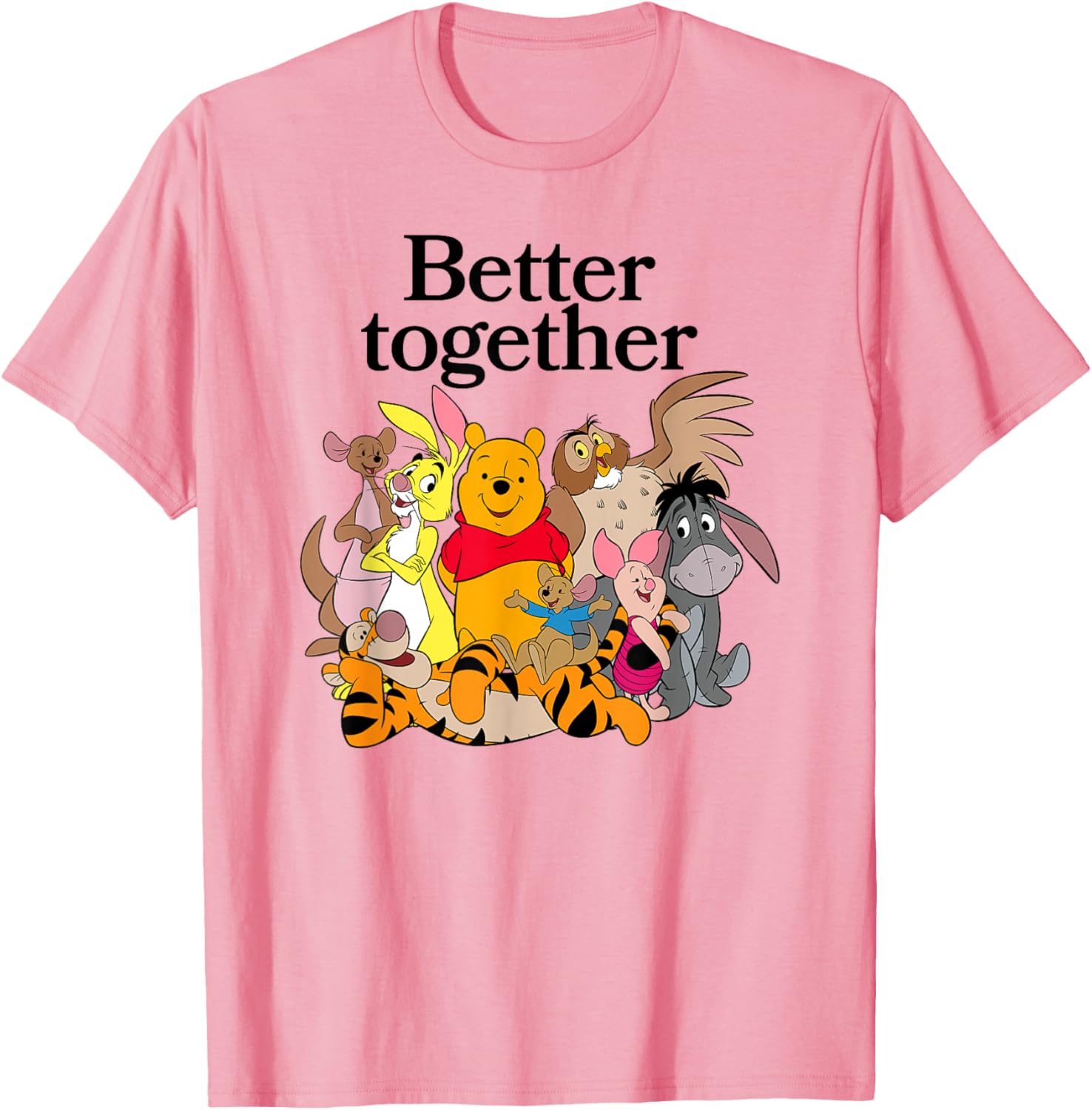 Winnie the Pooh Better Together Friends Group Shot T-Shirt for Fans - 10
