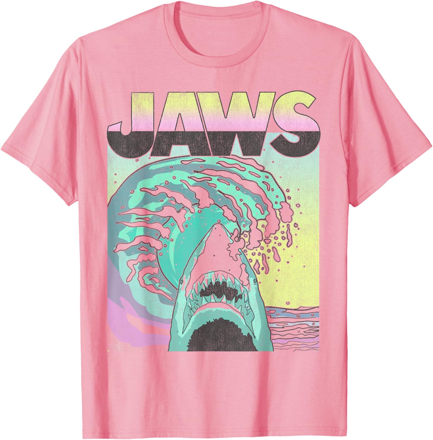 Retro Jaws Wave Poster T-Shirt for Shark Lovers – Stylish & Unique Tee - 6