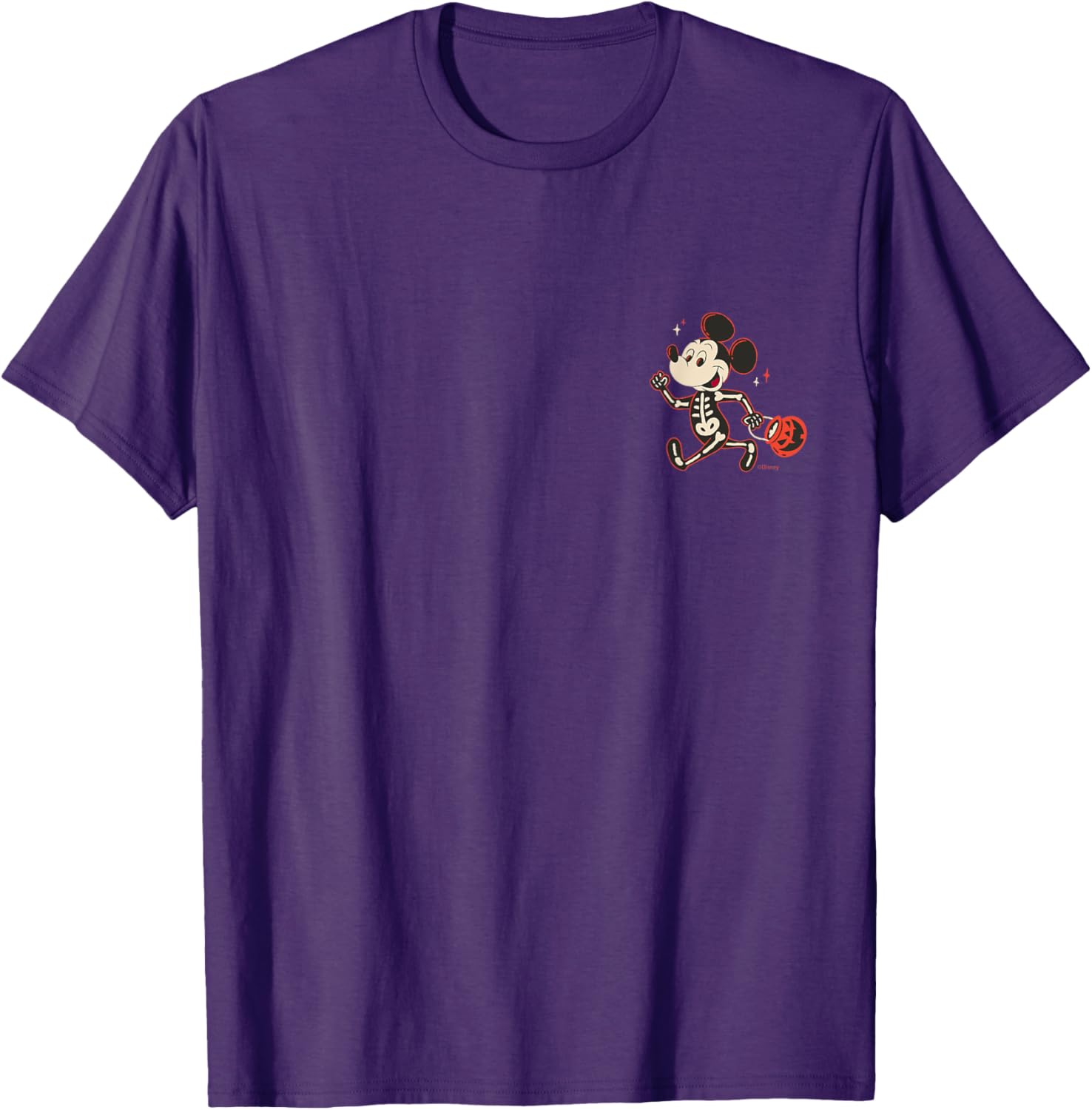 Disney Mickey Mouse Skeleton Halloween T-Shirt for Trick or Treat Fun - 13
