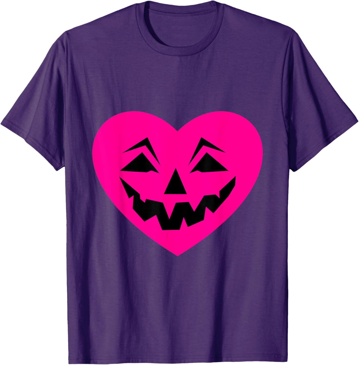 Pink Halloween Heart Goth T-Shirt for Creepy Ominous Valentine Style - 5