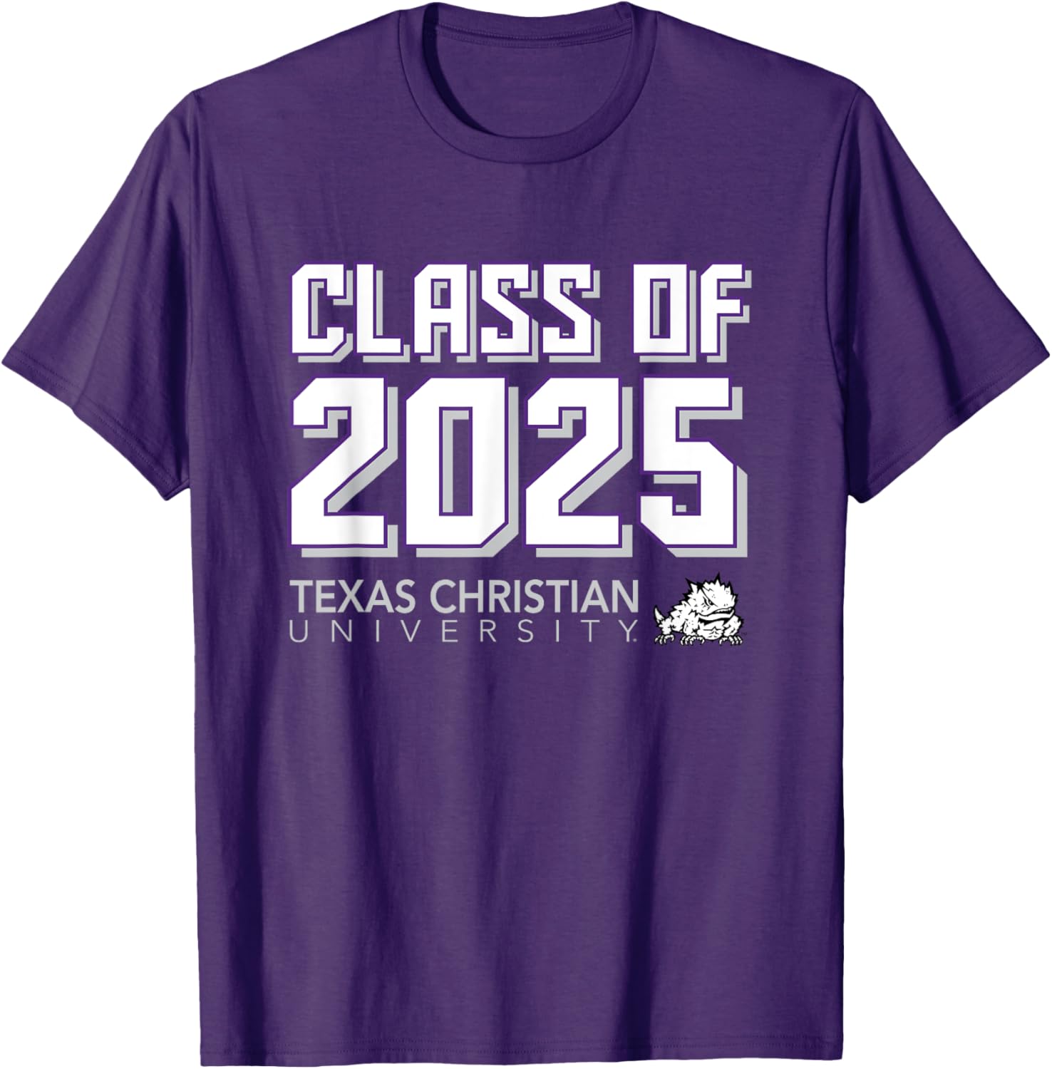 TCU Horned Frogs Class of 2025 T-Shirt for Fans of Sports and Outdoors - 1
