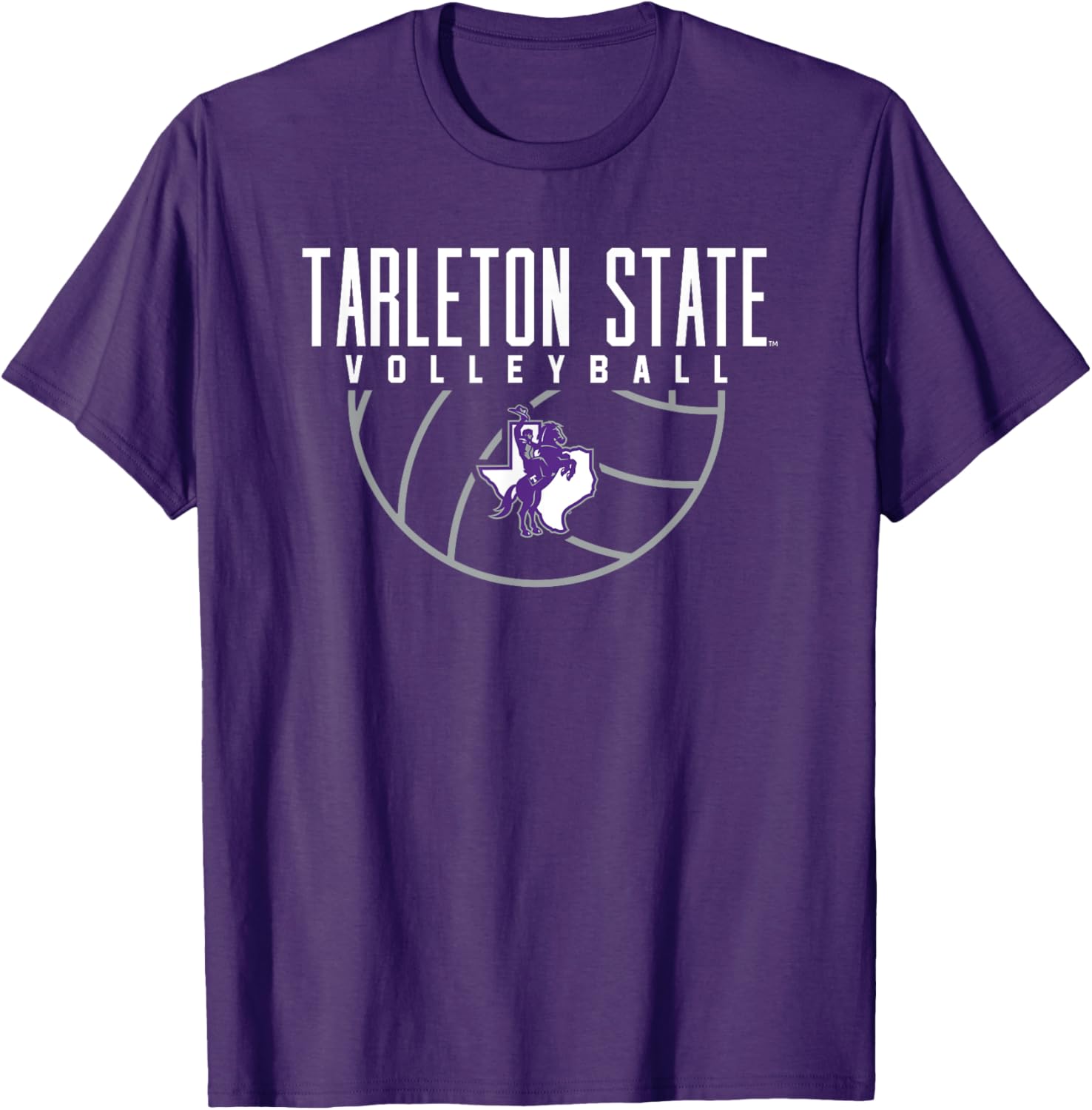 Tarleton State University Texans Volleyball Arch T-Shirt for Fans - 1