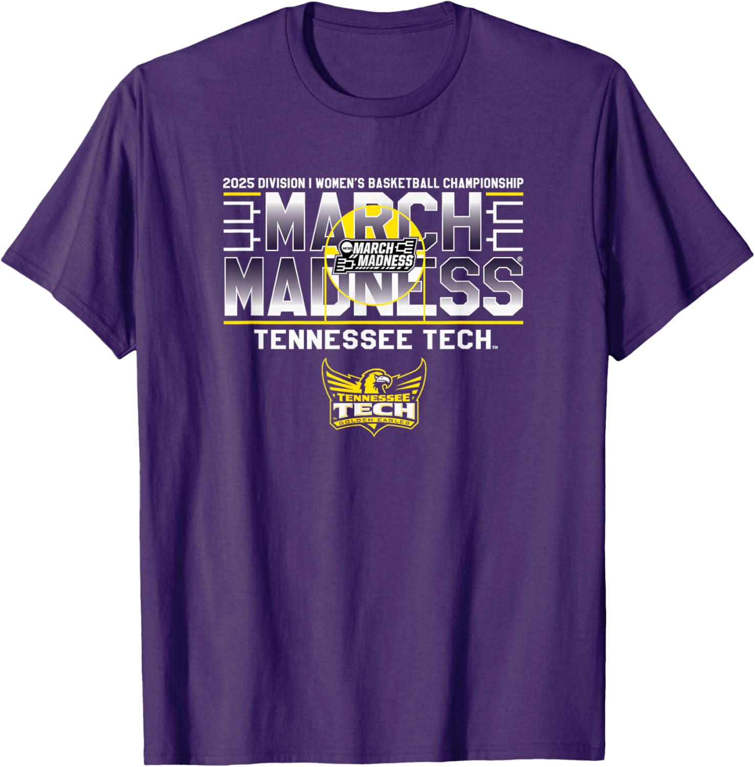 Tennessee Tech Golden Eagles March Madness 2025 Women's Basketball T-Shirt - 1