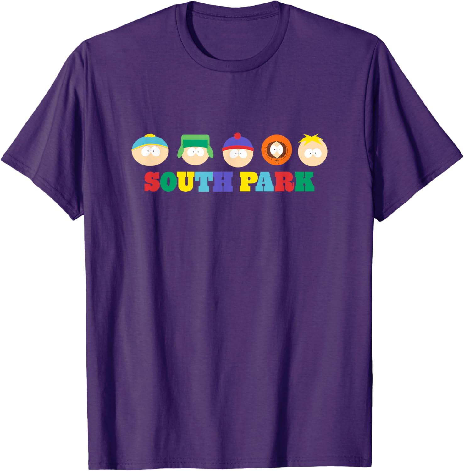 South Park Colorful Floating Heads T-Shirt for Fun Group Style - 12