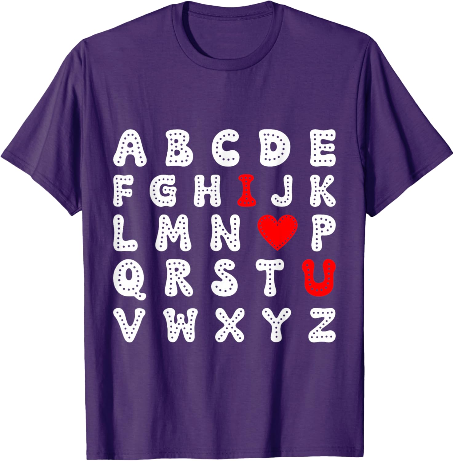 Valentine's Day ABC I Love You Toddler Boy T-Shirt for Kids - 13