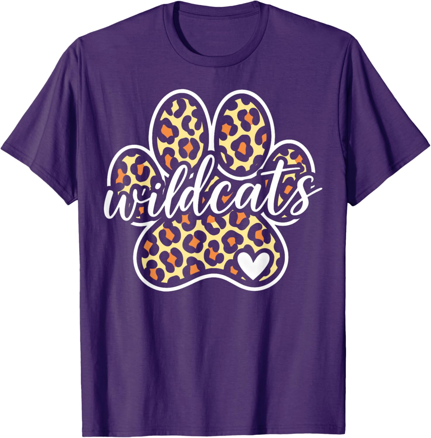 Wildcats Heart Vintage T-Shirt for Men, Women, Kids - Cool Graphic Tee - 4