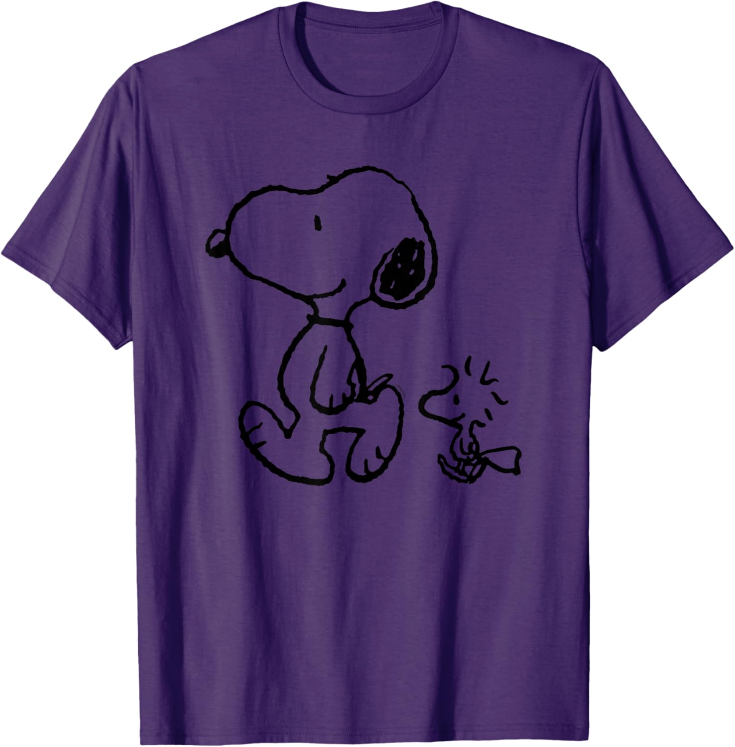 Snoopy Woodstock Walk T-Shirt Fun Peanuts Graphic Tee for Fans - 8