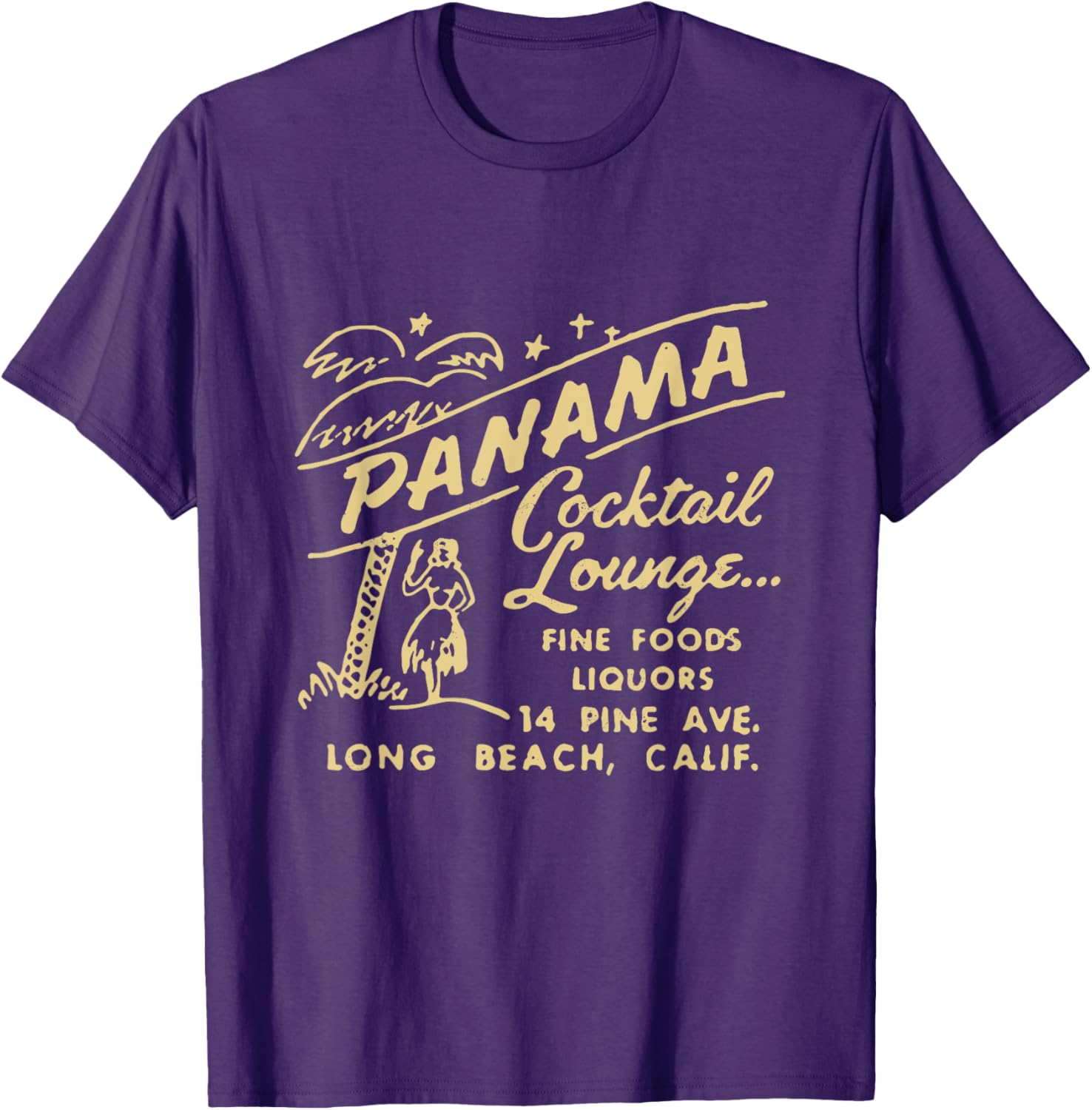 Panama Cocktail Lounge Unisex T-Shirt for Men and Women in Long Beach CA - 9