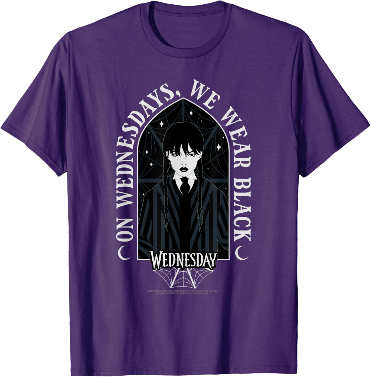 Wednesday On Wednesdays We Wear Black Goth T-Shirt for Stylish Looks - 1
