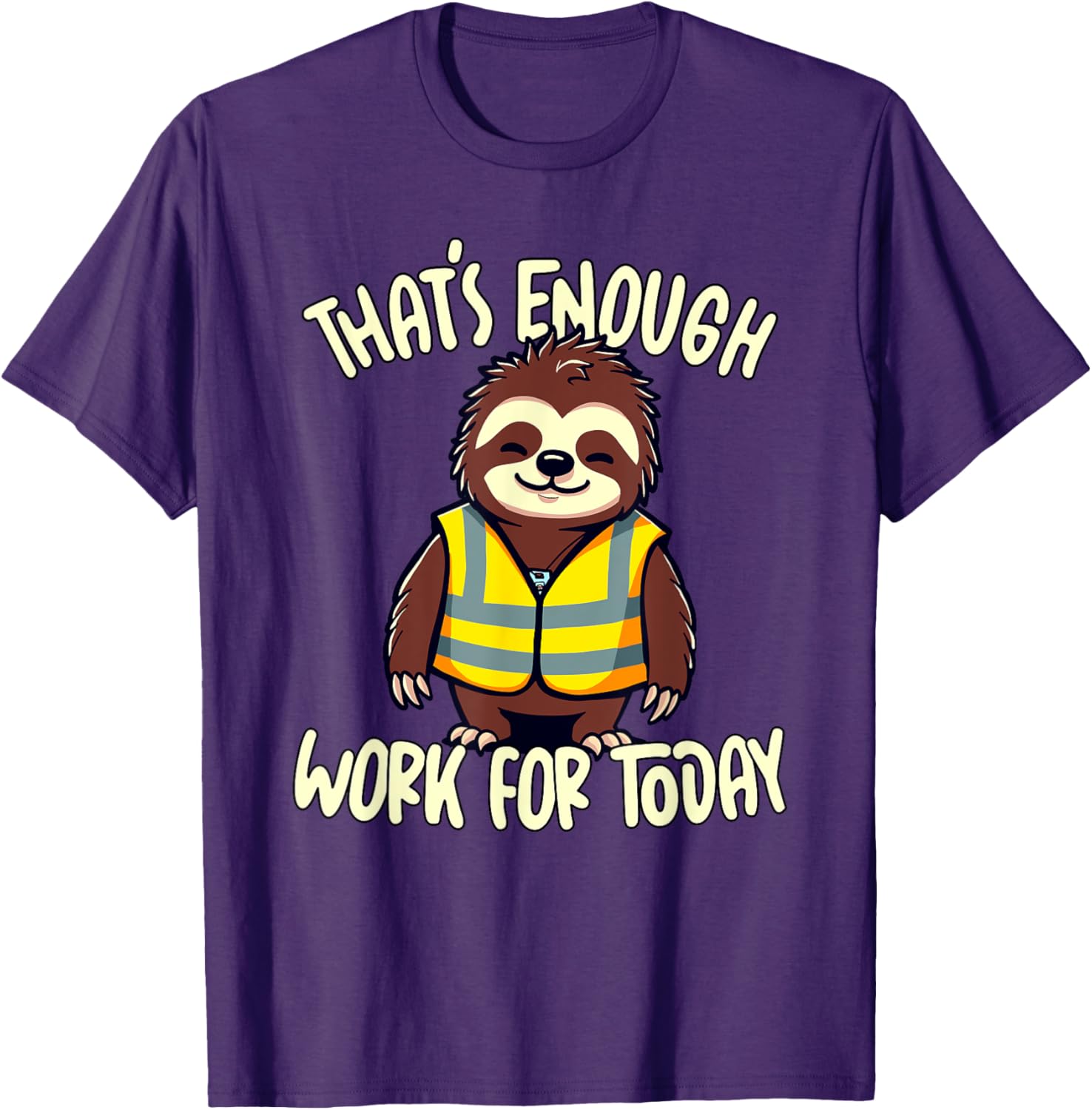 Sloth Lazy Coworker T-Shirt Perfect for a Relaxed Workday Vibes - 2