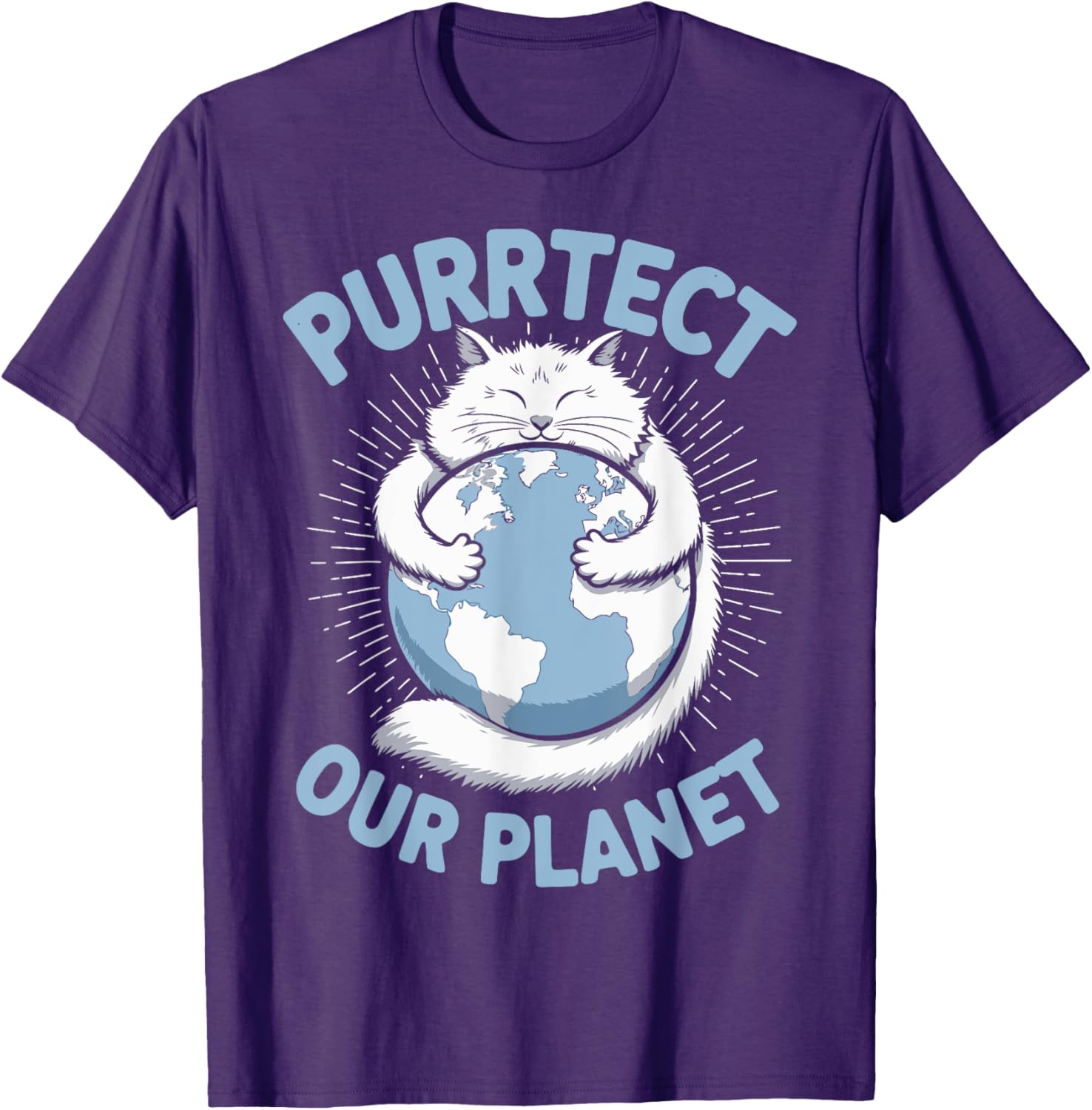 Purrtect Our Planet Cat Lover T-Shirt for Men, Women, and Kids - 17