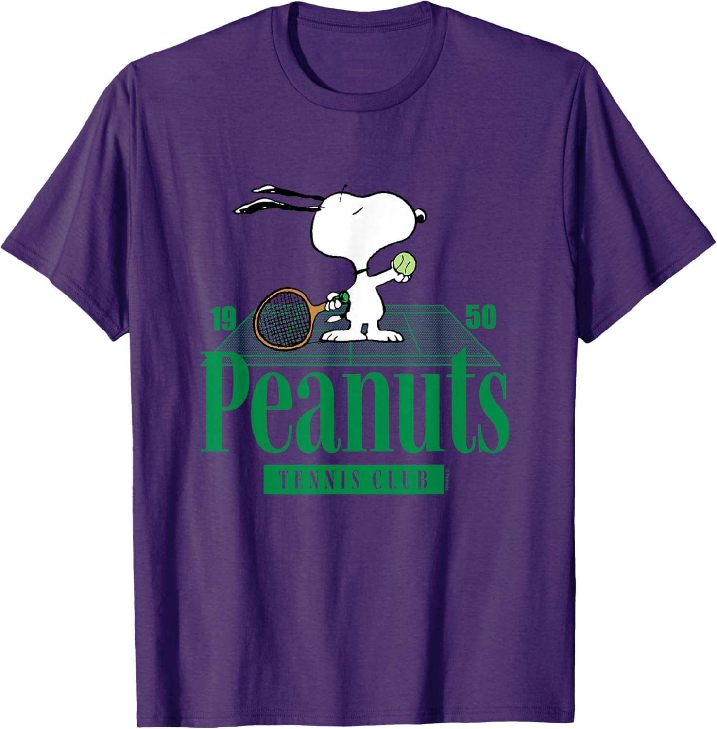 Peanuts Tennis Club T-Shirt for Fans of Classic Cartoon Style - 9