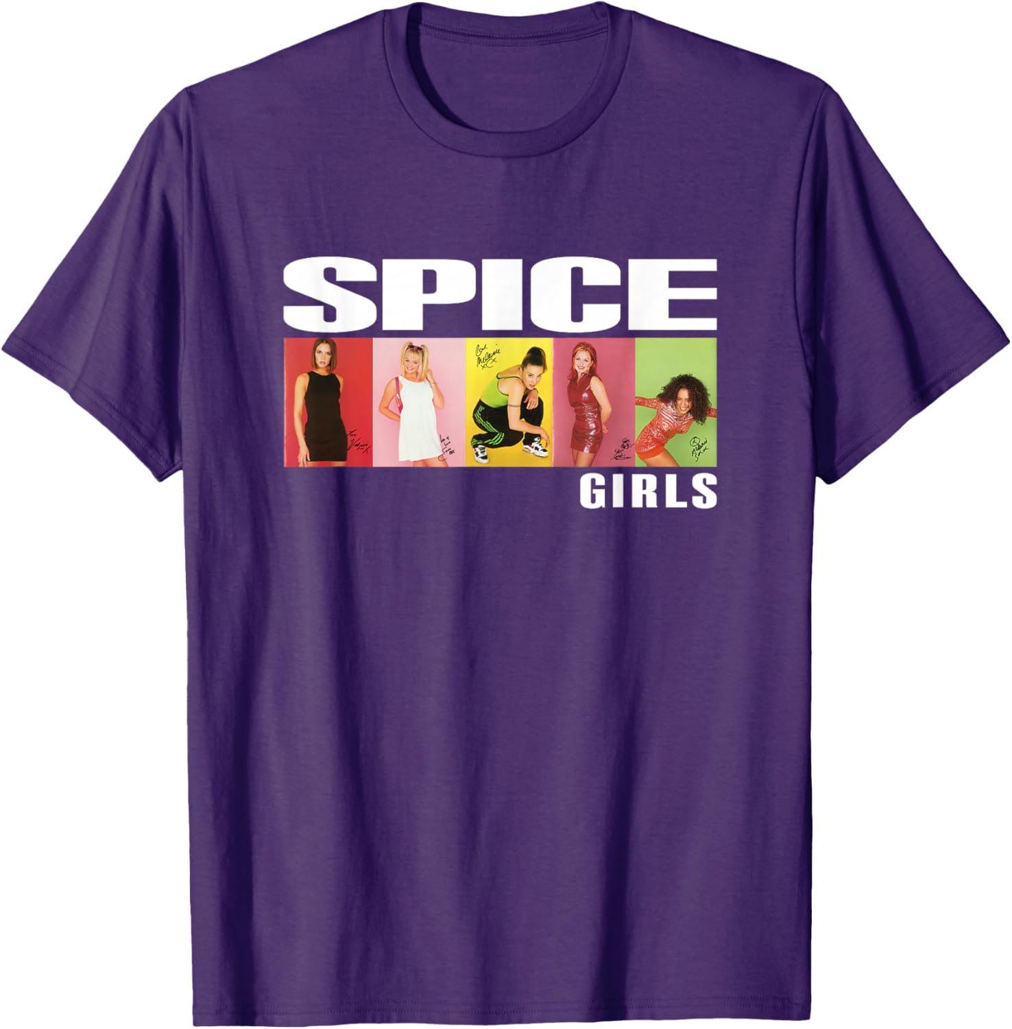 Official Spice Girls Photo Block T-Shirt for Stylish Fans - 4