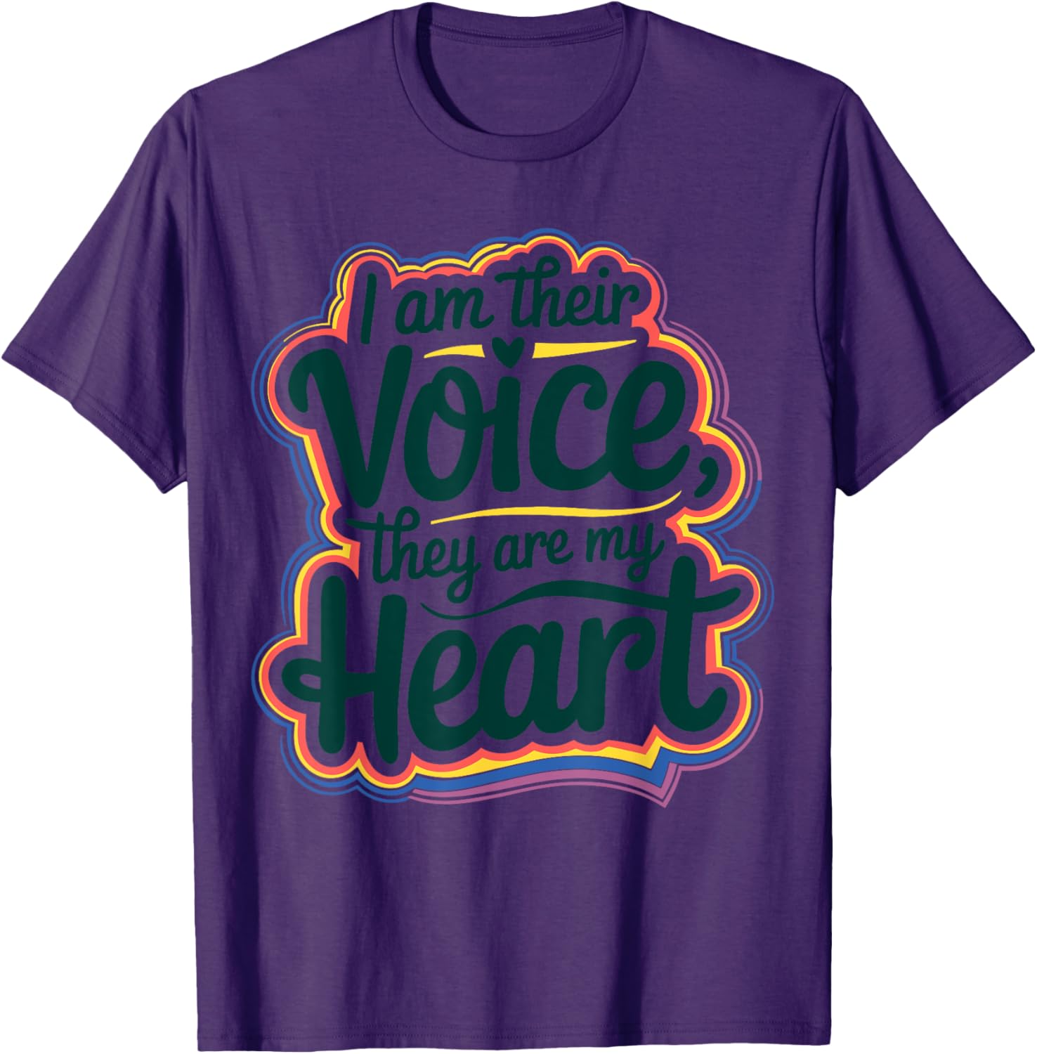 I Am Their Voice They Are My Heart Special Ed Teacher T-Shirt Gift - 4