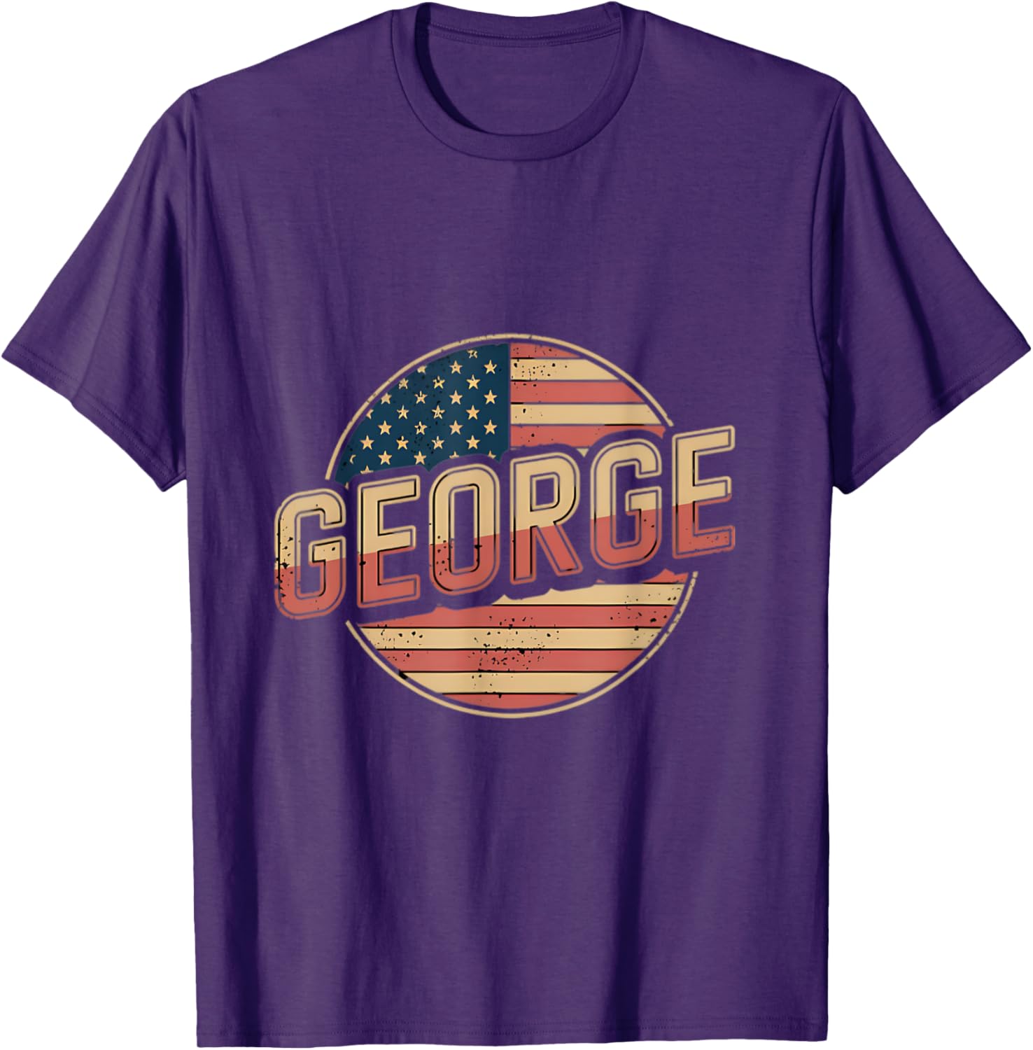 Personalized GEORGE USA Flag T-Shirt for Patriotic Style and Comfort - 8
