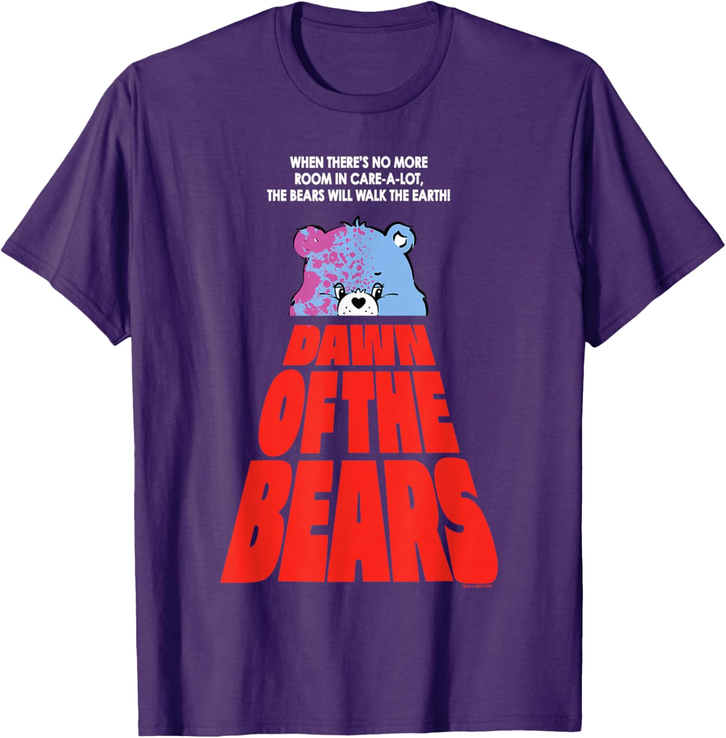 Care Bears Halloween Dawn Of The Bears Fun Horror Movie Poster T-Shirt - 11