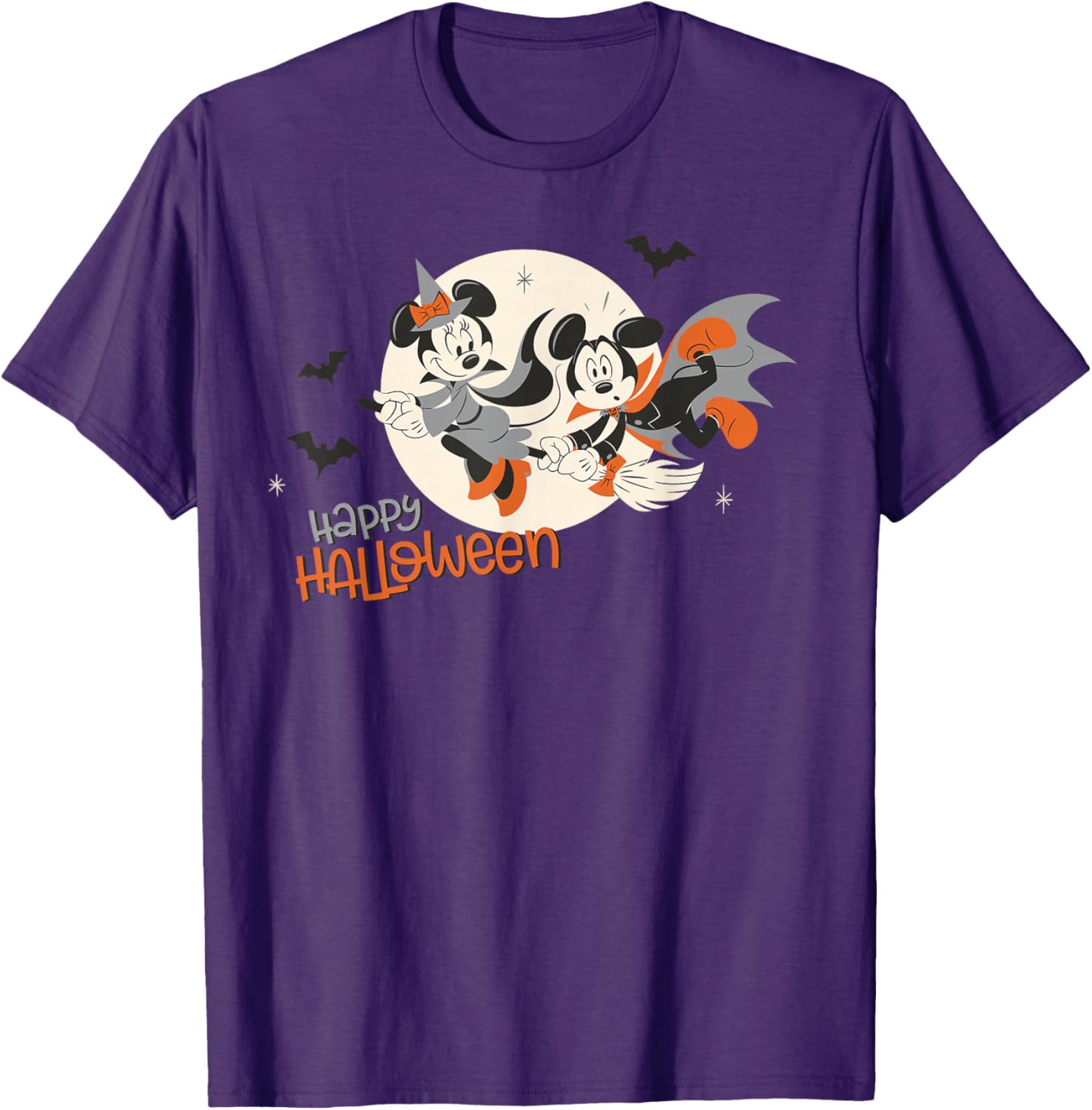 Disney Halloween Minnie and Mickey Flying T-Shirt for Kids and Adults - 10