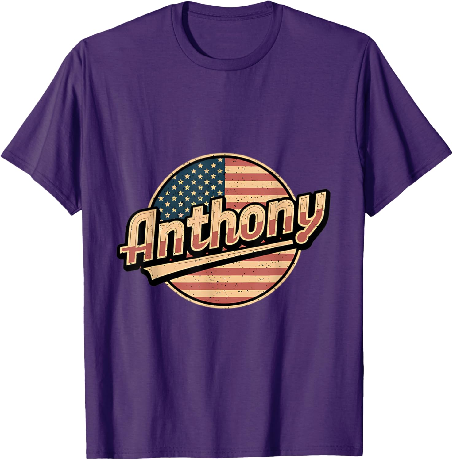 Personalized Anthony USA Flag T-Shirt for Proud Patriots - 2
