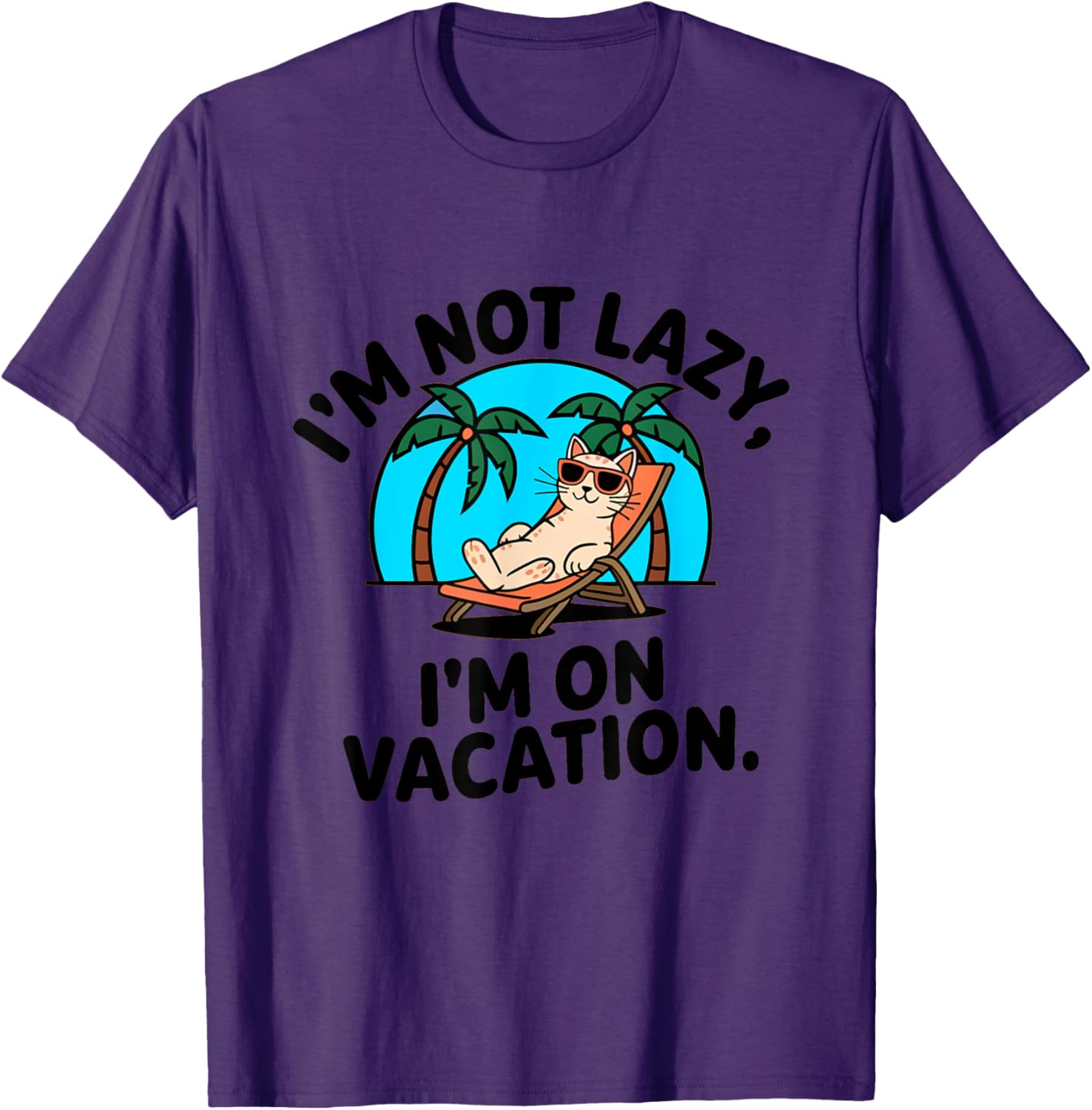 Funny Cat I'm Not Lazy T-Shirt for Cat Lovers and Kitty Moms & Dads - 4