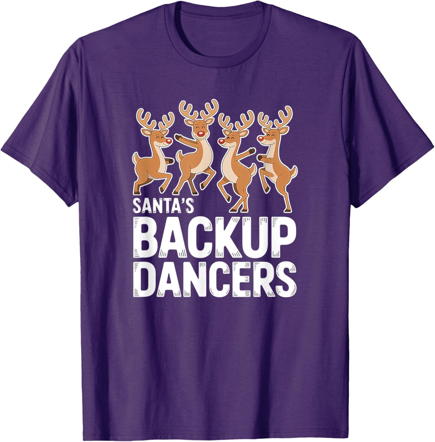 Santa's Backup Dancers Christmas T-Shirt for Holiday Cheer and Fun - 5
