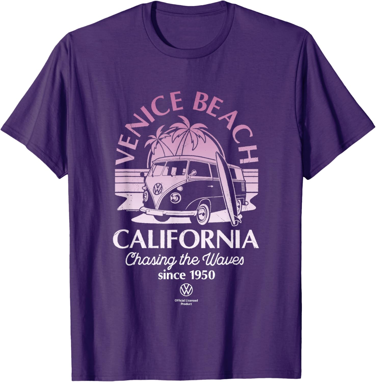 Type 2 T1 Campervan Venice Beach California T-Shirt for Adventure Lovers - 8