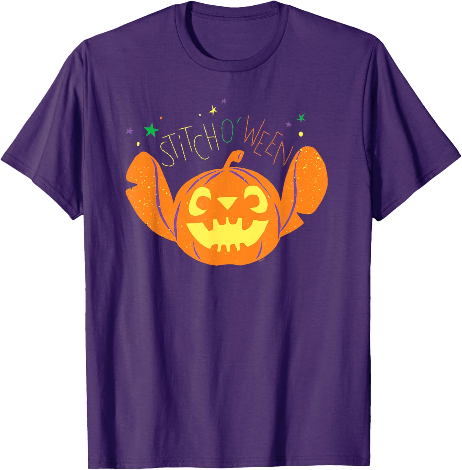 Lilo & Stitch Halloween T-Shirt Jack o' Lantern Design for Fun O'ween Celebrations - 1