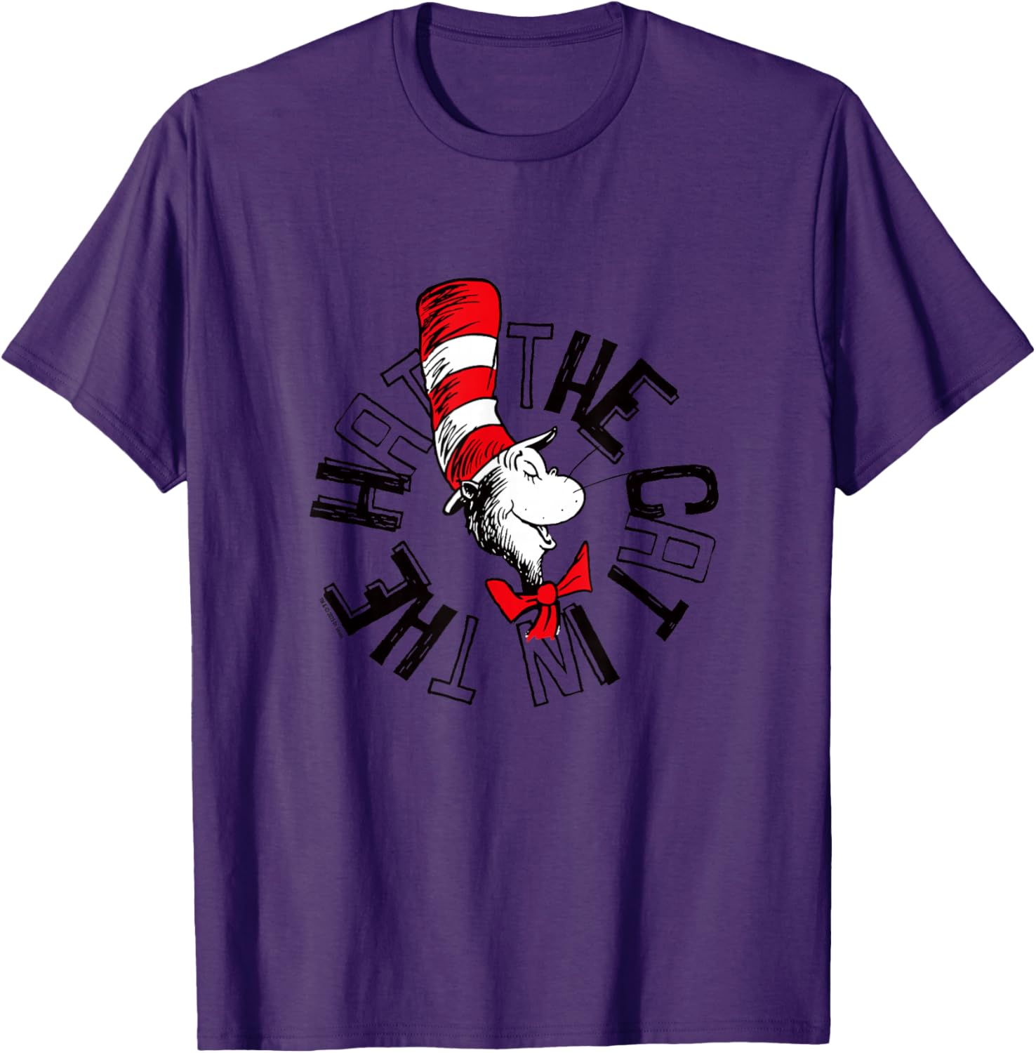 Official Cat in the Hat Circle Logo T-Shirt for Fun and Style - 15