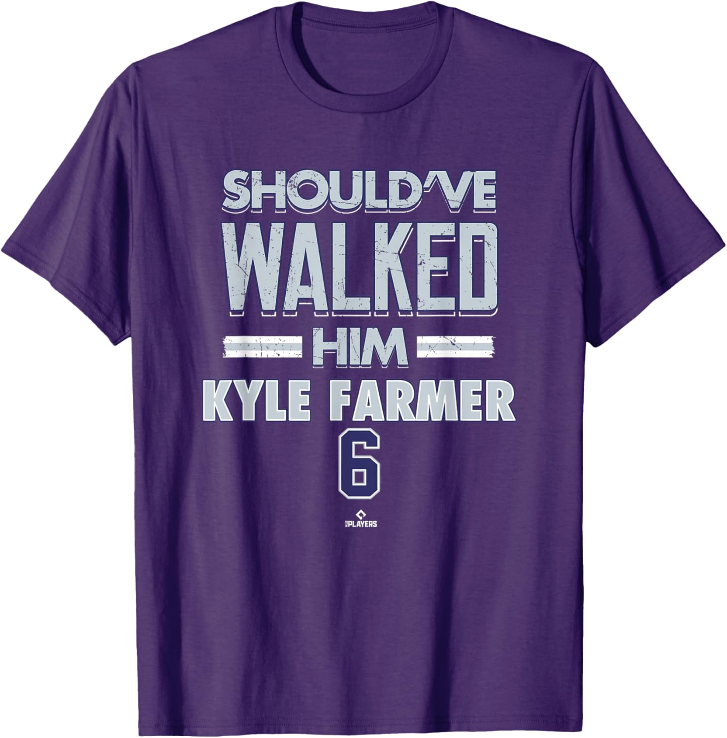 Should've Walked Him Kyle Farmer Colorado Baseball T-Shirt MLBPA Apparel - 2