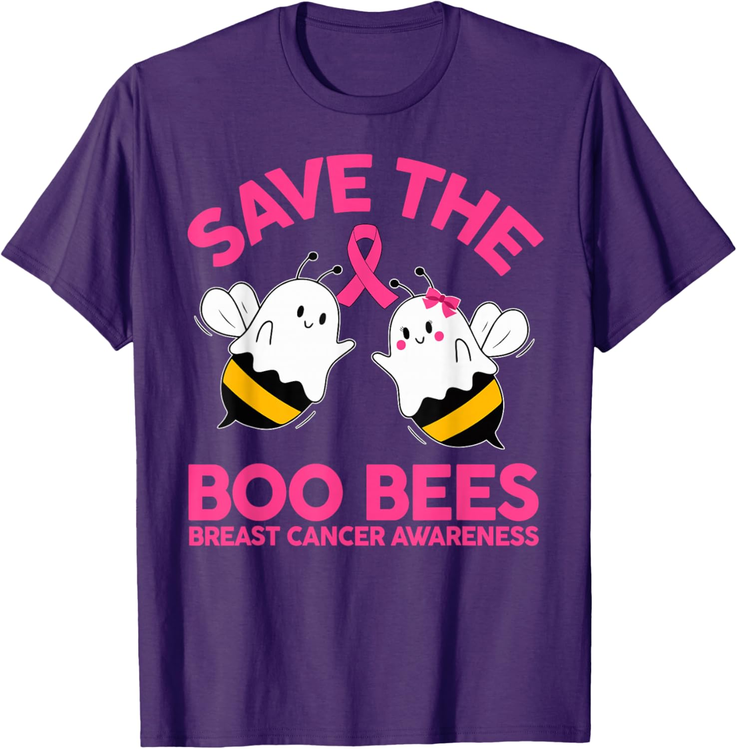 Save The Boobees Breast Cancer Halloween T-Shirt for Women - 17
