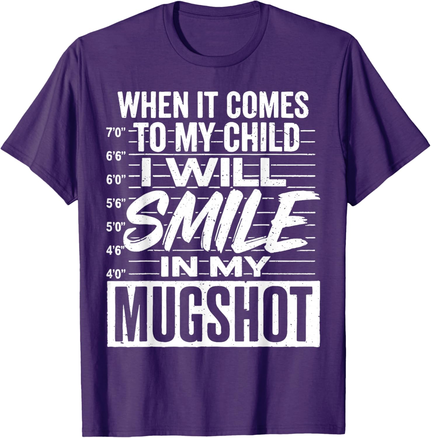 Smile Mugshot T-Shirt for Moms - Funny Parenting Apparel Gift - 19